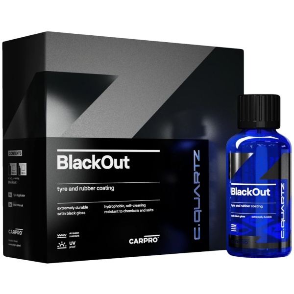 Carpro CQuartz BlackOut Kit Protectie Ceramica Pentru Plastic, Cauciuc Si Rasini Nelacuite 50ML CP-BO-50